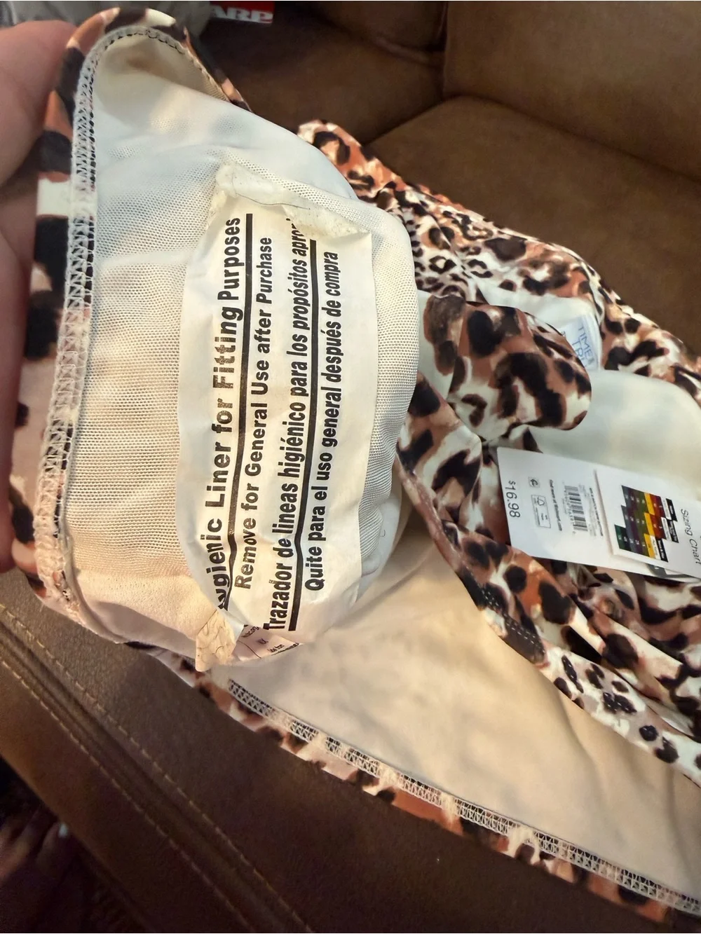 TIME & TRU 3X Brown Leopard Animal Print Swimsuit Bottoms NEW